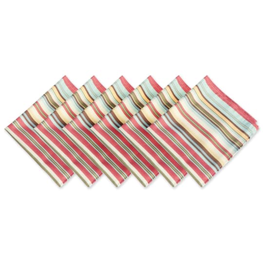 DII® Summer Stripe Outdoor Napkin, 6ct. | 20" x 20" | Michaels®